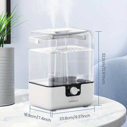 CHIVALZ 1.59 Gallon Cool Mist Humidifier