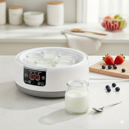 Yogurt Maker with Timer and Temperature Control