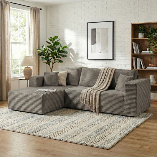 L-Shaped Sectional Sofa with Chaise