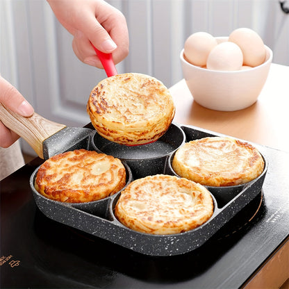 4-Hole Non-Stick Frying Pan