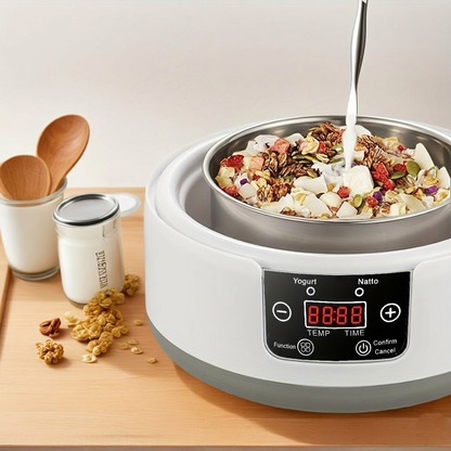 Yogurt Maker with Timer and Temperature Control